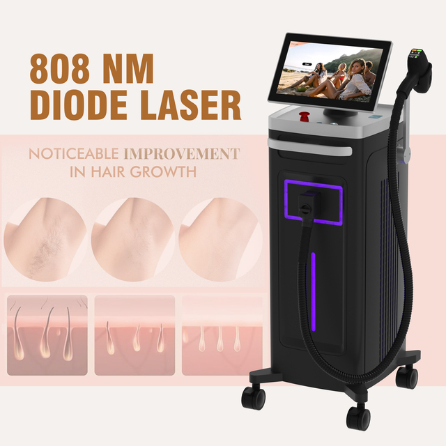 2026 Newest AI Hair Analysis Ice Platinum Titanium Replaceable Spot 755nm 808nm 940nm 1064nm Diode Laser Hair Removal Machine