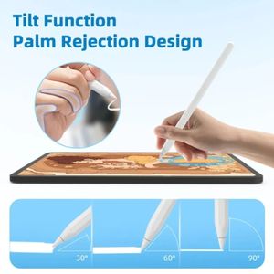 Lápiz Óptico Activo con Logotipo Personalizado <span class=keywords><strong>para</strong></span> <span class=keywords><strong>iPad</strong></span>, Reemplazo del Lápiz de 2.ª Generación, Punta de POM Reemplazable, 10 Horas de Duración de la Batería, Carga Inalámbrica - Product Image 2