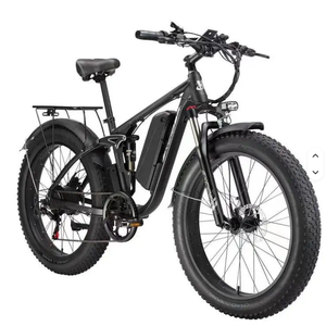 Potente Bicicleta Eléctrica de Neumáticos Anchos de 1000W, Batería de Gran Capacidad de 48V, Doble Freno de Disco, Todoterreno, Playa, Nieve, Montaña - Product Image 5