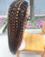 Wig Rambut Asli India Remy HD Lace Front dengan Kutikula Tertata Rapi, Kepadatan 180, Premium 40 Inch, Bebas Bahan Kimia, Jahitan Ganda Mesin, 6A-9A