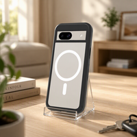 Coque de téléphone magnétique transparente en TPU et PC de haute qualité RUITE avec recharge sans fil pour Google Pixel 6 7 8 9 Pro
