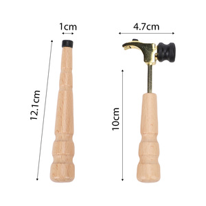 Outil de réparation de guitare Vertechnk : Marteau à frettes, extracteur de chevilles de pont, kit de luthier multifonctionnel pour ajustement de la selle, portable pour guitare - Product Image 2