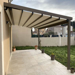Pérgola eléctrica motorizada <span class=keywords><strong>de</strong></span> PVC, impermeable, <span class=keywords><strong>de</strong></span> techo deslizante <span class=keywords><strong>de</strong></span> aluminio - Product Image 2