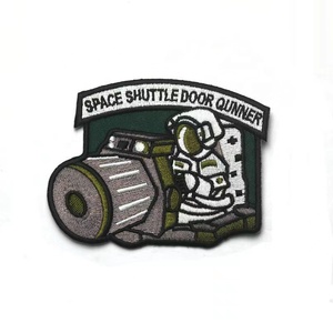 Toppe Ricamate Americane con Bandiera, Eco-Friendly, in Tessuto Twill con Paillettes, Badge Tattico Punisher con Chiusura a Strappo per Cappelli - Product Image 4