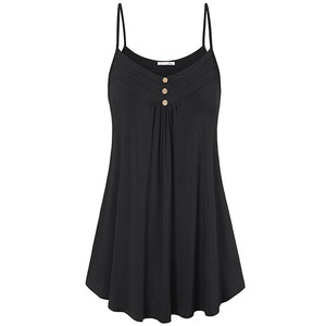 Bestseller Damenkleidung Sommer Locker Sitzend Sexy V-Ausschnitt Trägertop Übergröße - Product Image 2