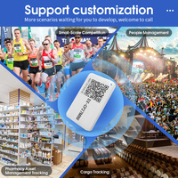 DX-SMART ibeacon terkecil dalam ruangan pelacak lokasi sensor bluetooth suar ble tag stiker tag aset