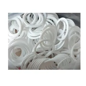 GASKET 2.5" 500* F TRI CLAMP FERRULE PTFE PIPE FITTING Paddle Blind Flange Gasket: 4 in Pipe Size, 6 3/4 in Outside Dia,