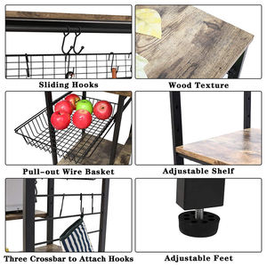 Vente en gros, étagère de rangement en <span class=keywords><strong>bois</strong></span>, organisateur d'épices, étagère de stockage de légumes <span class=keywords><strong>et</strong></span> de fruits, support de four à micro-ondes, étagère de <span class=keywords><strong>cuisine</strong></span> - Product Image 5