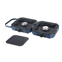 Réchaud à gaz moderne et personnalisé à double brûleur Réchaud à gaz en fer butane portable fabriqué directement en usine pour le camping