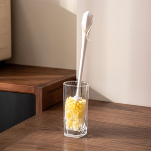 Brosse à tasses à long manche, poils jaunes, pour le nettoyage des tasses à thé, des bouteilles isothermes, usage domestique - Product Image 2