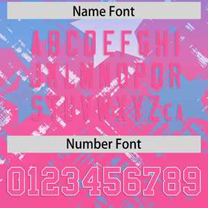 Maillot de football personnalisé bleu clair rose avec dégradé d'étoiles - Product Image 4