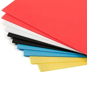 Placas de plástico corrugado de polipropileno multicolor, láminas personalizadas OEM para contenedores de letreros