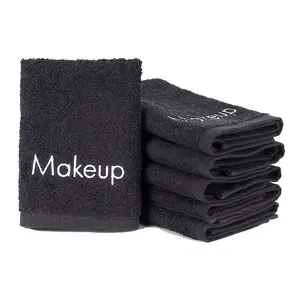 Makeup Remover Wash Cloth 100% Cotton Soft Quick Dry Fingertip Face Towel Washcloths for Hand and Make Up, 13 x 13 in