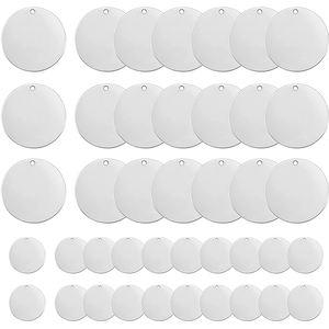 ステンレス鋼卸売ジュエリー所見スタンピングブランクラウンドディスクタグ真鍮スタンピングブランク - Product Image 4