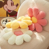 Fête de mariage décoration fleur jeter oreiller couleur unie doux confortable chaise canapé sol coussin de siège