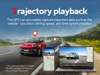 Caméra embarquée Carlover 4K GPS WIFI ADAS AI à double objectif avant/arrière avec vision nocturne, étanche, moniteur de stationnement et enregistreur vidéo de voiture