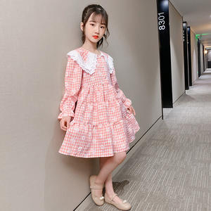 Vêtements pour enfants, robes mignonnes pour filles avec fleurs, robe de princesse à manches longues et volants, provenant d'un fournisseur chinois - Product Image 6