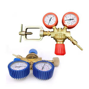 Régulateurs de pression de qualité industrielle de style italien, modèle européen, manomètres pour acétylène LGP, oxygène/CO2, modèle d'exportation italien - Product Image 2