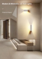 Vente chaude Moderne Applique Murale Hôtel Villa Mur LED Lumière 5W 10W 15W Aluminium Intérieur Applique Fixe
