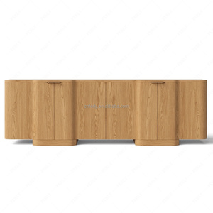 FERLY Moderne 4-Türige Medien-Konsole Luxuriöses TV-Möbel mit Stauraum für Unterhaltungszentrum - Product Image 3