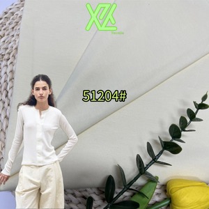 Tela de Punto Elástica CVC 32S, 180G 230G, 65% Poliéster, 30% Algodón, 5% Elastano, Material de Punto Suave para Camisetas de <span class=keywords><strong>Mujer</strong></span> - Product Image 4