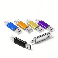 RapiData 2-in-1 Type-C OTG USB Flash Drive 3.1 Kecepatan Tinggi 64/128/256GB Pendrive untuk Ponsel Tablet PC