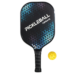 Toprate 12K T700 pagaie de pickleball en fibre de carbone contrô<span class=keywords><strong>le</strong></span> de la rotation Surface de grain profond 16mm aluminium nid d'abeille puissance impression UV - Product Image 6