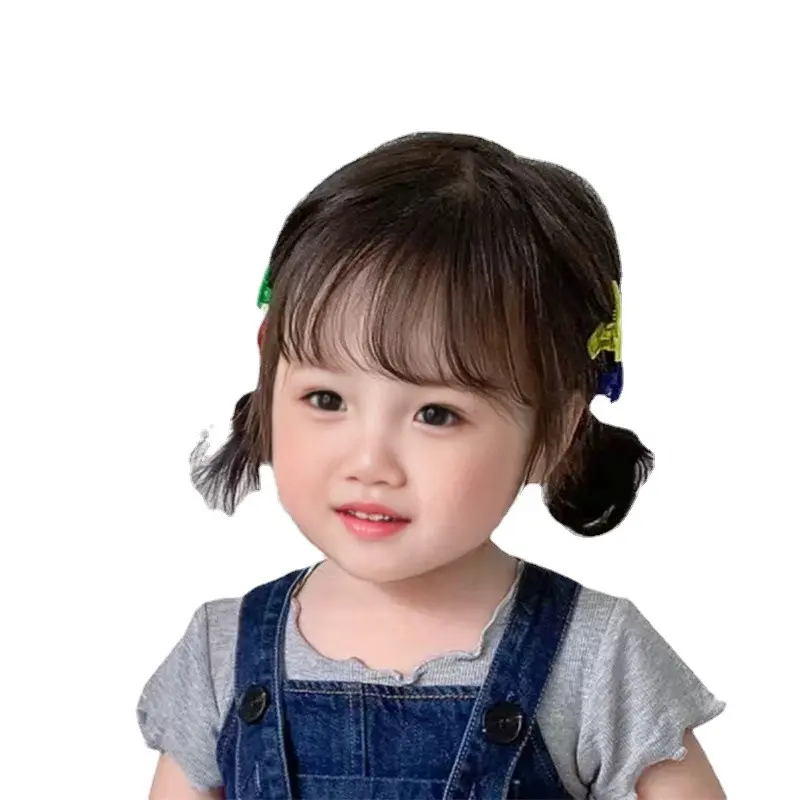 Sweet Short Hair Photo Props WIG Bobo Wig Breathable Comfortable Soft With Air Bangs Wig Wholesale Price For Baby Girl Child