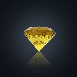 Quartz Citron Jaune Naturel, Pierre Précieuse Ronde à Coupe Concave, Forme Ronde, pour Fabrication de Bijoux, Collier, Fournisseur Gopika - Product Image 3