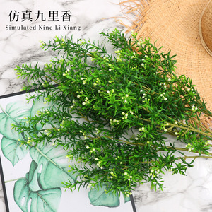 Artificial Murraya Paniculata Foliage Dark Green <b>Light</b> Green High Simulation <b>Leaves</b> Indoor Wedding Home Decor - Product Image 4