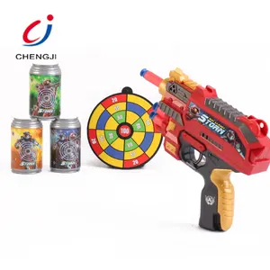 Armas de Juguete Kinder Indoor Shooting Soft Bullet Toy Gun, 12 Runden Plastic Kid Toy Gun Soft Bullet Shooting