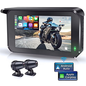 <span class=keywords><strong>GPS</strong></span> de navigation pour <span class=keywords><strong>moto</strong></span> 5 pouces, filaire, Carplay & Android Auto, écran étanche IPX7 1920x1080, double pour <span class=keywords><strong>moto</strong></span> 5.0, garantie 1 an - Product Image 1