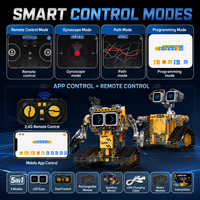 Juguete Robot de Bloques de Construcción 5 en 1 con Control Remoto MOC, Tira de Luces LED, Plástico ABS, Educativo, DIY, Regalo