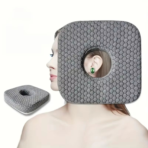 Cuscino per Orecchie a Forma di Ciambella in Memory Foam con Foro, Cuscino per Dormire sul Fianco per Alleviare il <span class=keywords><strong>Dolore</strong></span> all'Orecchio, Protezione per CNH e Piercing - Product Image 2