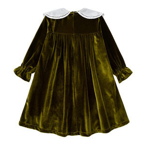 All'ingrosso 2024 natale vestito di velluto <span class=keywords><strong>rosso</strong></span> bambine per i bambini - Product Image 3