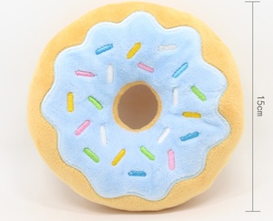 Mainan Anjing Katun Lovely Ahan Hewan Peliharaan, Mainan Anjing Kunyah Suara Quack Donat Cantik - Product Image 6