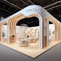Stand d'exposition moderne MEGA, assemblage modulaire pour boutique éphémère, centre commercial, événement, spectacle