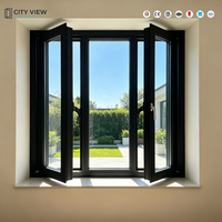 Ventanas Abatibles de PVC con Doble Acristalamiento, Diseño Moderno Personalizable, Marco de Plástico Resistente al Viento, para Hoteles