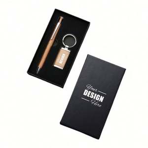 Set de Regalo Premium con Bolígrafo y Llavero - Elegante Paquete de Cuaderno Corporativo - Product Image 1