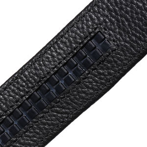 Vente en gros en stock nouveau design ceintures à boucle automatique pour hommes de 3.5cm de largeur <span class=keywords><strong>ceinture</strong></span> en cuir véritable pour hommes sangle sans boucle - Product Image 2