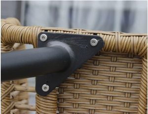 Vente chaude Design moderne 5 pièces ensembles en osier tous temps extérieur Durable PE rotin jardin Patio meubles pour salon parc - Product Image 6