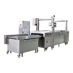 Continuous Conveyor Chip Deep Fryer Crispy Chicken Automatic Fry Machine French Turkey