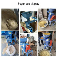 Broyeur de Céréales Électrique Mini Haute Efficacité pour Maïs Soja Blé Riz, Moulin