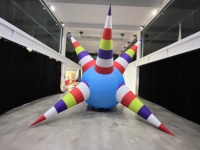 Ballon DJ gonflable à picots - Décorations géantes imperméables et durables, couleurs et tailles personnalisables pour fêtes, festivals de musique, scènes