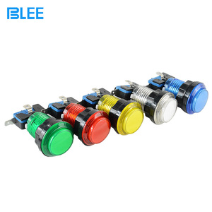 Blee 32mm Round Illuminated <b>Push</b> <b>Button</b> <b>Switch</b> With Light For Game Console Arcade Machine Accessories - Product Image 2