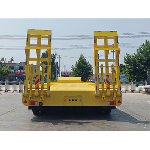 Semirremolque <span class=keywords><strong>de</strong></span> plataforma baja <span class=keywords><strong>de</strong></span> acero amarillo <span class=keywords><strong>de</strong></span> 3 <span class=keywords><strong>ejes</strong></span>, el mejor <span class=keywords><strong>de</strong></span> fábrica, con plataforma abatible, capacidad máxima <span class=keywords><strong>de</strong></span> carga <span class=keywords><strong>de</strong></span> 80T, MOQ bajo - Product Image 5
