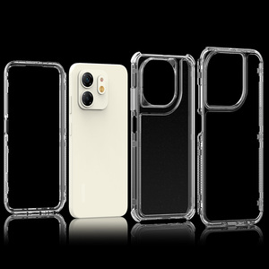 Clear Case for Infinix Hot 50i <strong>4G</strong> Smart 9 Bumper Front Frame Acrylic <strong>Silicone</strong> Hard Phone Cover InfinixHot50i X6531 X6531 X6532 - Product Image 4
