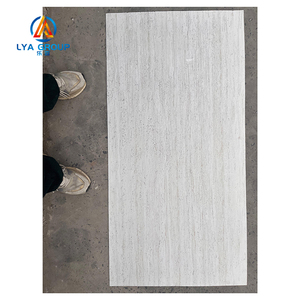 Revêtement mural en carrelage flexible en porcelaine MCM, carreaux flexibles pour la rénovation des bâtiments, travertin - Product Image 1