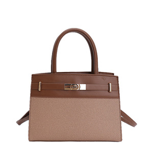 Nuova Borsa a <span class=keywords><strong>Tracolla</strong></span> Estiva per <span class=keywords><strong>Donna</strong></span> con Fodera in Poliestere, Chiusura a Zip e Design Retrò Bicolore - Product Image 6