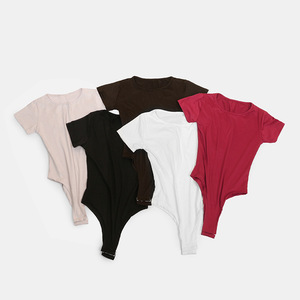 Body de poliéster con logotipo personalizado, traje superior, corsé sin costuras, monos para mujer - Product Image 3